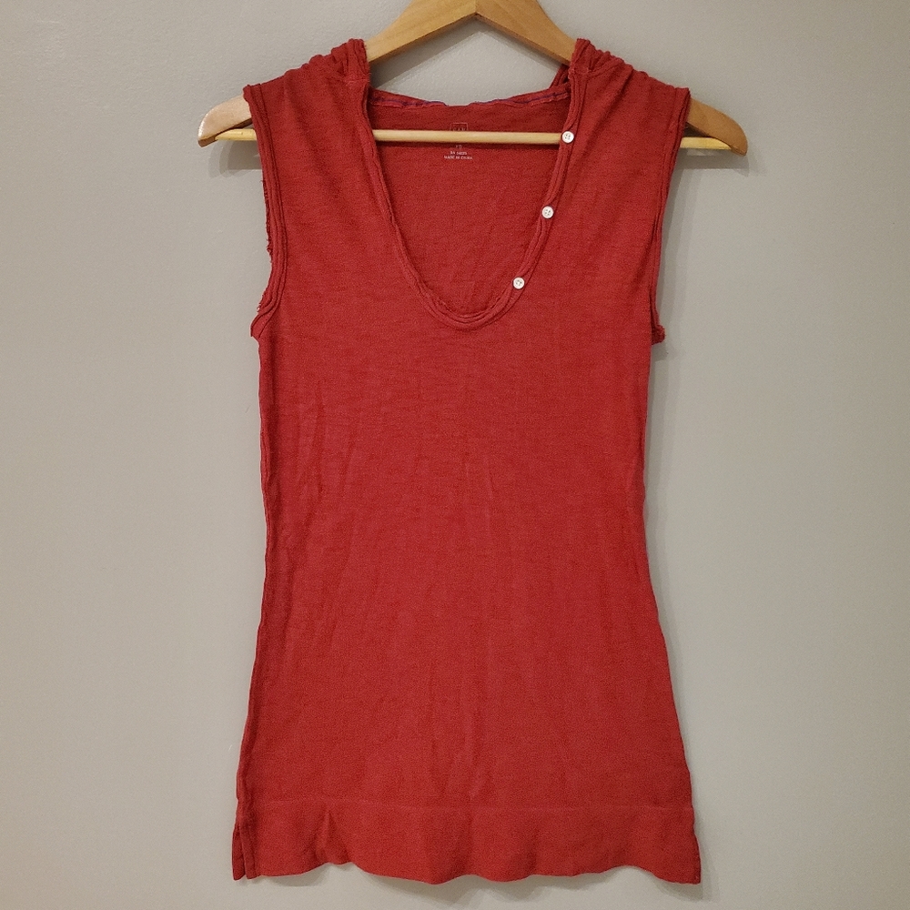 GAP Sleeveless Hoodie - Red